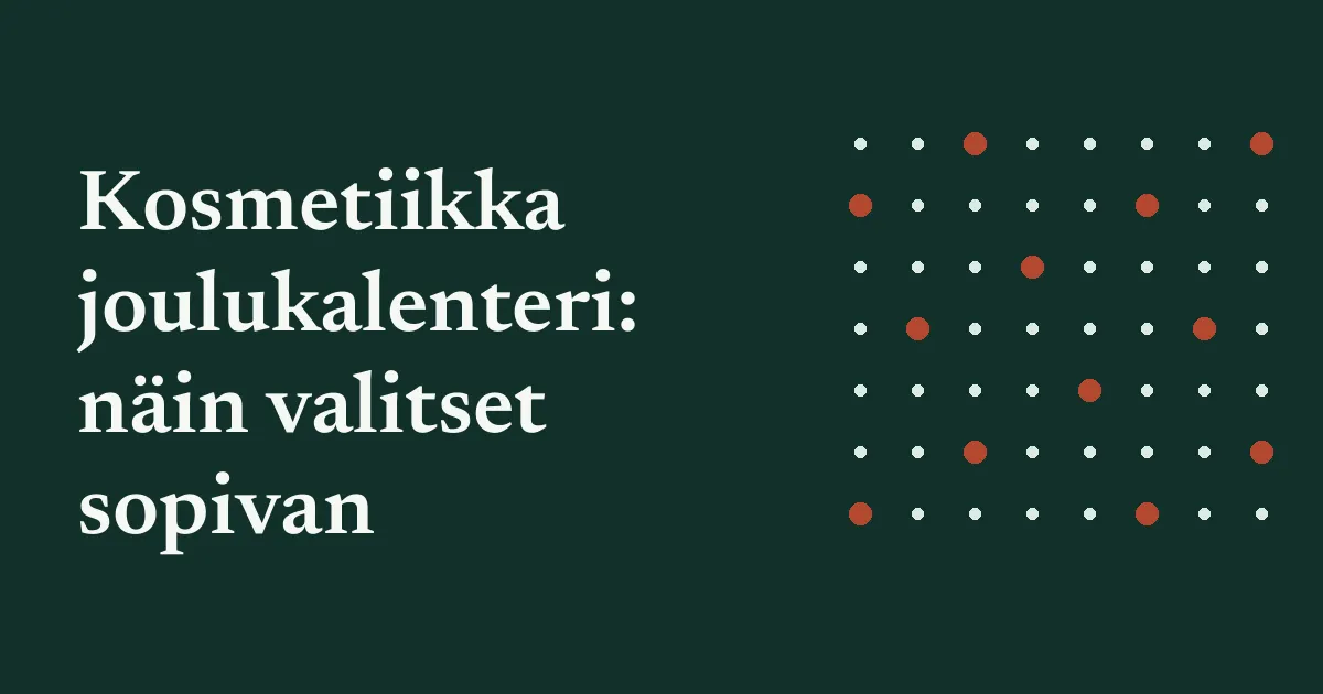 Meikkituotteita pöydällä, kuva kosmetiikkajoulukalenterin valintaoppaaseen